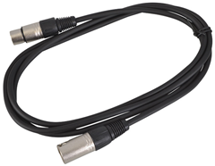 XLR Male to XLR Female Patch Lead 3 Pin Balanced Choice of Length & Colour
